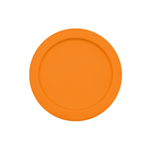 Multi-purpose Tapered Hay/Feed Bin lid - orange